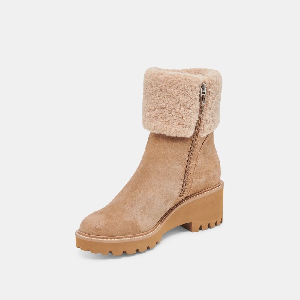 Dolce Vita Hug H2O Waterproof Boots in Mushroom Suede - Picture 4 of 9